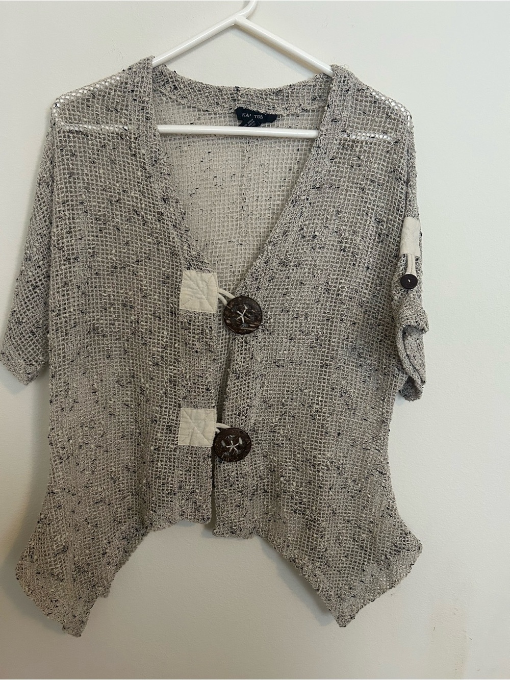 Kaktus open knit cardigan sweater size S